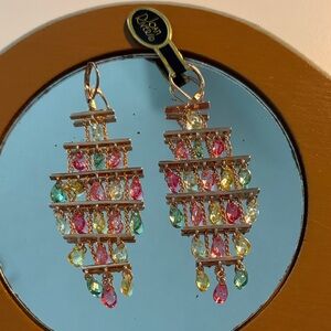 Joan RiversClassics Collections  Multicolor Chandelier Earrings